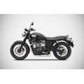 ZARD 2>2 Full SHORT CONICAL Exhaust for Triumph Bonneville ZARD 2>2 Full SHORT CONICAL Exhaust for Triumph Bonneville